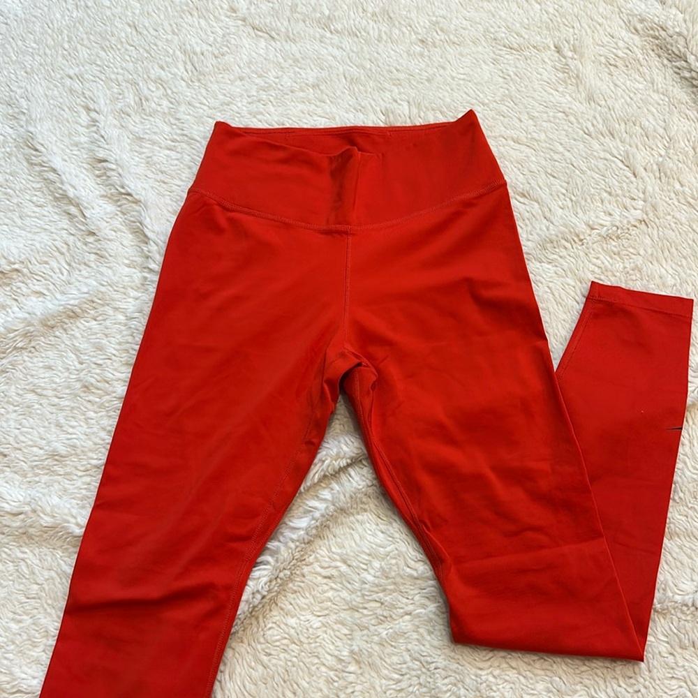 Bright red Nike leggings size S